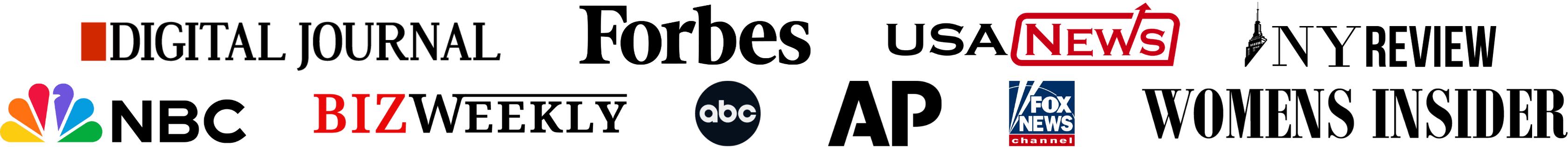 As featured in Digital Journal, Forbes, USA News, NBC, AP, FOX and more